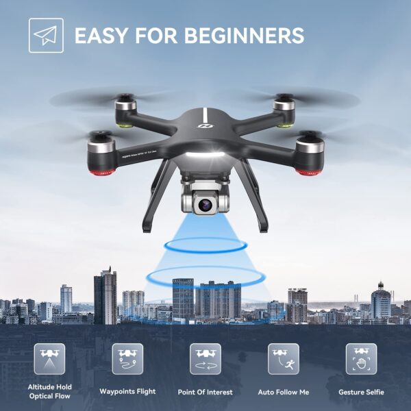 Holy Stone HS700E 4K UHD Drone with EIS Anti Shake 130°FOV Camera for Adults, GPS Quadcopter with 5GHz FPV Transmission, Brushless Motor, Easy Auto Return Home, Follow Me and Outdoor Carrying Case - Image 7