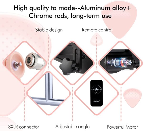 Automatic Auxfun Sex Machine Thrusting Machines for Men Women, EzfunLok Adapter for Vac-U-Lock Sex Toys Auxfun Premium Massager with 5 attachments, Adult Machines Device Gun Remote Control - Image 7