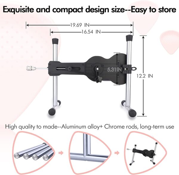 Automatic Auxfun Sex Machine Thrusting Machines for Men Women, EzfunLok Adapter for Vac-U-Lock Sex Toys Auxfun Premium Massager with 5 attachments, Adult Machines Device Gun Remote Control - Image 6