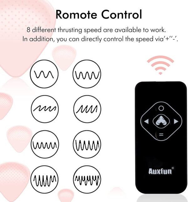 Automatic Auxfun Sex Machine Thrusting Machines for Men Women, EzfunLok Adapter for Vac-U-Lock Sex Toys Auxfun Premium Massager with 5 attachments, Adult Machines Device Gun Remote Control - Image 9