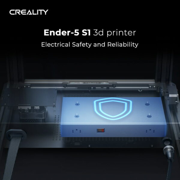 CREALITY 3D Ender 5 S1 3D Printer, FDM 3D Printer/Auto Leveling-250mm/s Fast Print Speed/with Sprite Dual Gear Direct Extruder and CR Touch/with 4.3'' Color Touchscreen, 220x220x280mm - Image 5