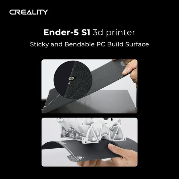 CREALITY 3D Ender 5 S1 3D Printer, FDM 3D Printer/Auto Leveling-250mm/s Fast Print Speed/with Sprite Dual Gear Direct Extruder and CR Touch/with 4.3'' Color Touchscreen, 220x220x280mm - Image 3