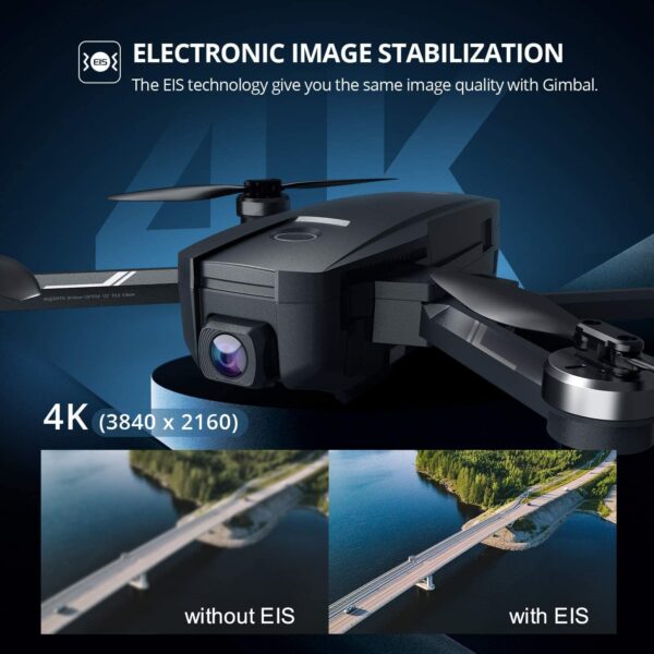 Holy Stone HS720E GPS Drone with 4K EIS UHD 130°FOV Camera for Adults Beginner, FPV Quadcopter with Brushless Motor, 2 Batteries 46 Min Flight Time, 5GHz Transmission, Smart Return Home, Follow Me - Image 3