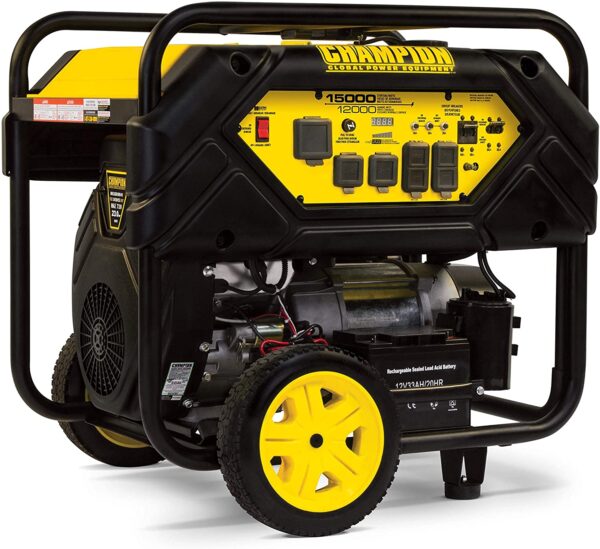 Champion Power Equipment 100111 15,000/12,000-Watt Portable Generator with Electric Start and Lift Hook