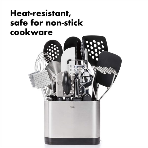 Electronics OXO Good Grips 15-Piece Everyday Kitchen Tool Set, 18/8 Stainless Steel, Silver - Image 2