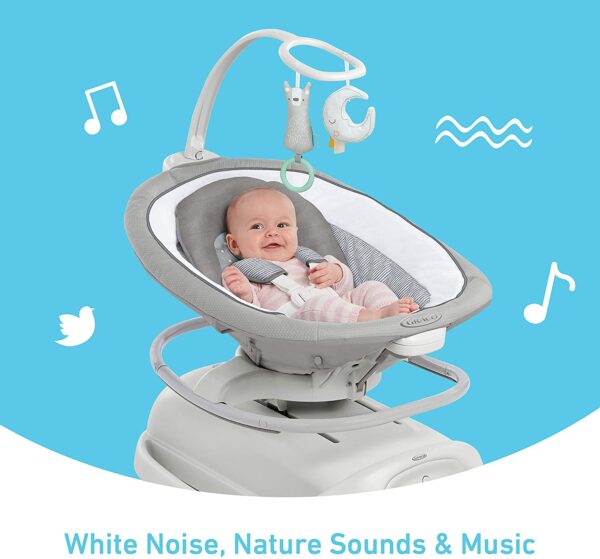 Graco Sense2Soothe Baby Swing with Cry Detection Technology, Sailor - Image 6