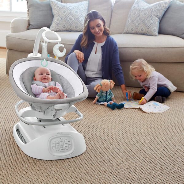 Graco Sense2Soothe Baby Swing with Cry Detection Technology, Sailor - Image 8