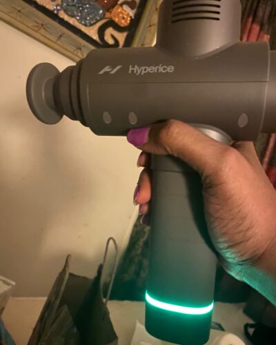 Hypervolt 2 - Featuring Quiet Glide Technology - Handheld Percussion Massage Gun | 3 Speeds, 5 Interchangeable Heads | Helps Relieve Sore Muscles and Stiffness (Hypervolt 2) photo review