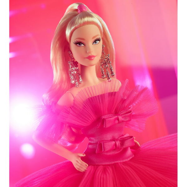 Barbie Signature Pink Collection Doll, Silkstone Barbie Doll in Tulle Gown - Image 3