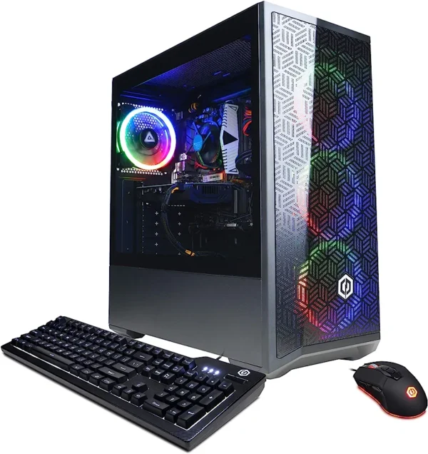 CyberpowerPC Gamer Xtreme VR Gaming PC, Intel i5-10400F 2.9GHz, GeForce GTX 1660 Super 6GB, 8GB DDR4, 500GB NVMe SSD, Wi-Fi Ready & Windows 10 Home (GXiVR8060A10)