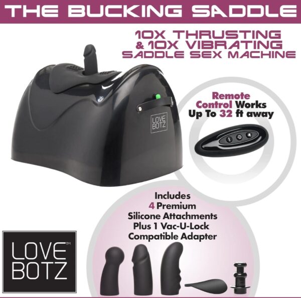 LOVEBOTZ The Bucking Saddle Thrusting Vibrating Saddle Sex Machine - Image 2