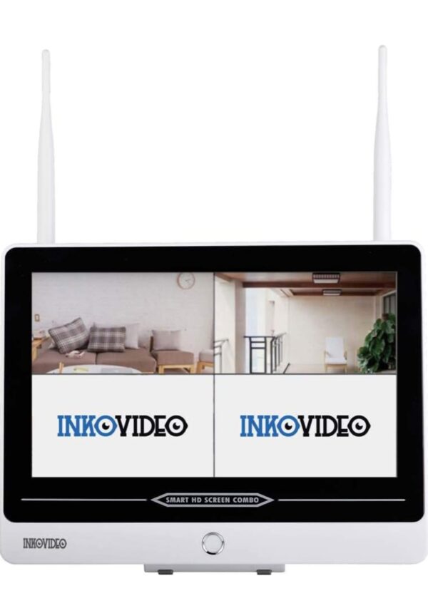 Inkovideo INKO-AL3003-4 WLAN Surveillance Set with Integrated 30.48 cm (12 Inch) Monitor and 4 x 3 MP Security Cameras - Image 6