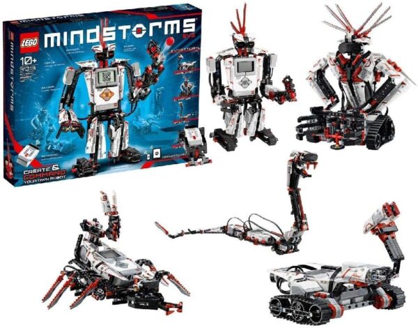 LEGO MINDSTORMS EV3 31313 Roboterbausatz mit Fernbedienung für Kinder, pädagogisches MINT-Spielzeug zum Programmieren und Erlernen des Codens (601 Teile)