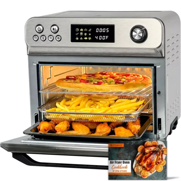 HYSapientia Air Fryer Oven 26QT Countertop Convection Toaster Ovens XXL,1800W